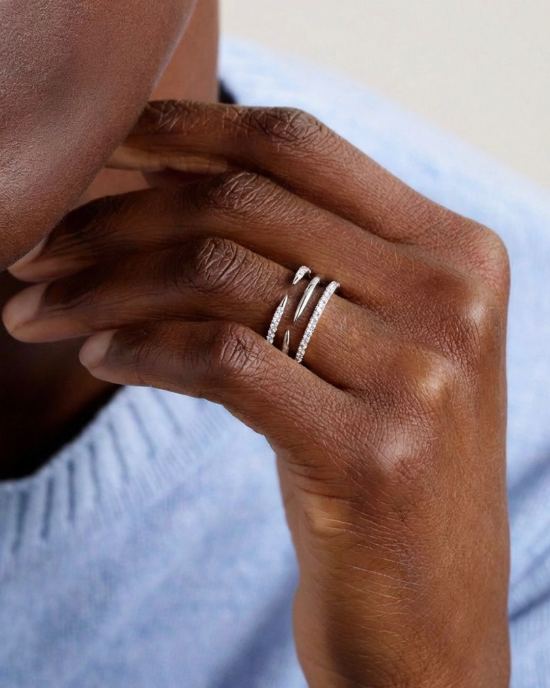 Ray Ring Three Rows by Kimjoux on curated-crowd.com