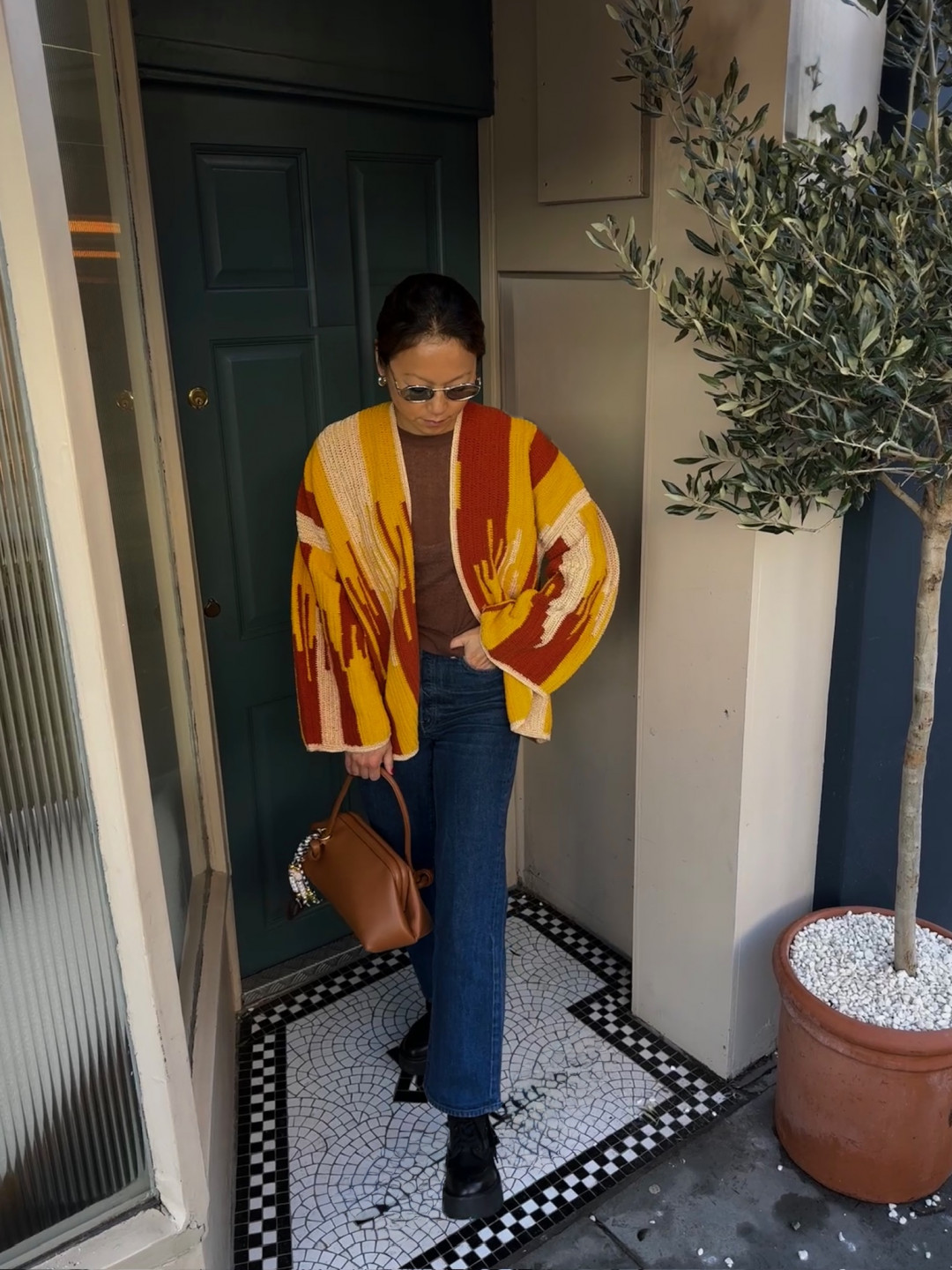 Jade Jacket Brick/Gold/Mustard by Jessica K on curated-crowd.com