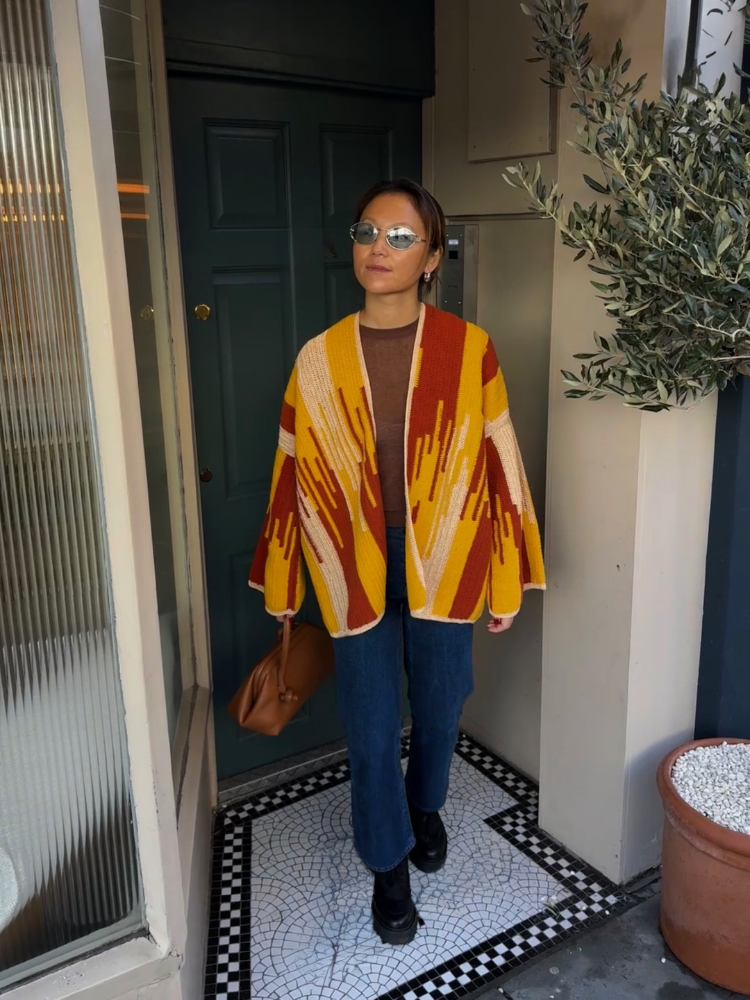 Jade Jacket Brick/Gold/Mustard by Jessica K on curated-crowd.com