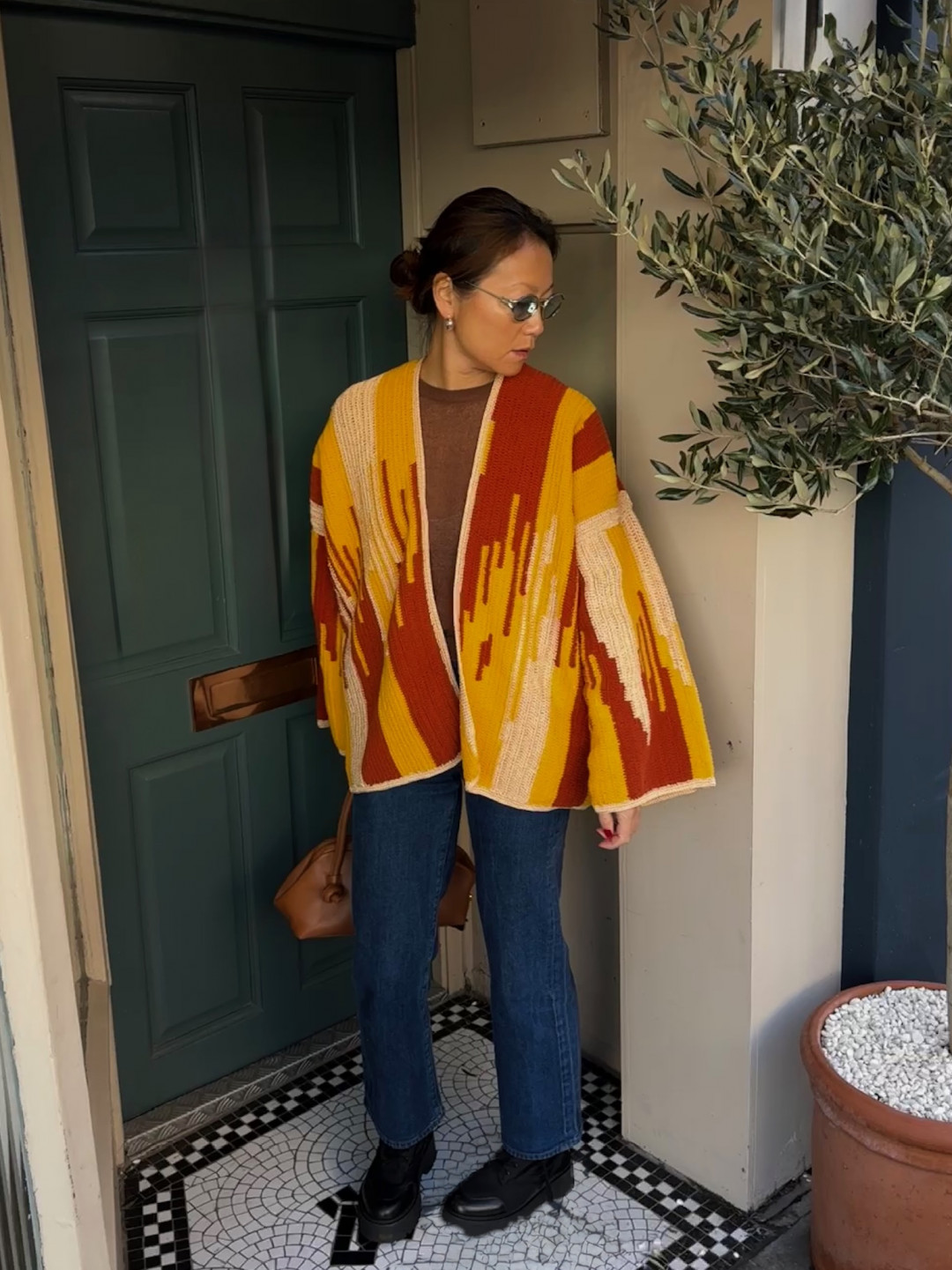 Jade Jacket Brick/Gold/Mustard by Jessica K on curated-crowd.com