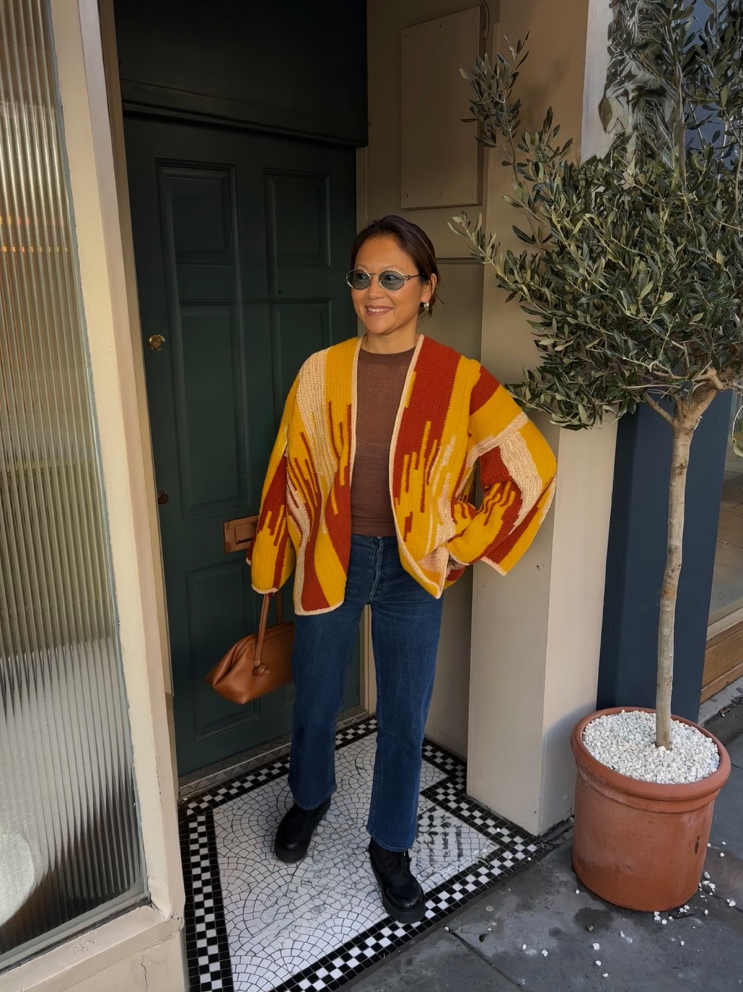 Jade Jacket Brick/Gold/Mustard by Jessica K on curated-crowd.com