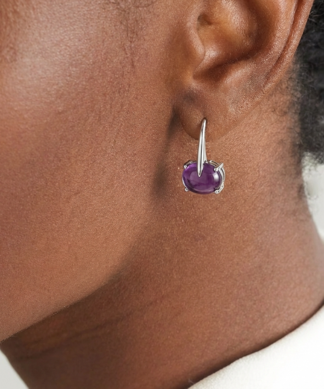Sardinia Short Purple Amthyst Earrings by MAVIADA on curated-crowd.com