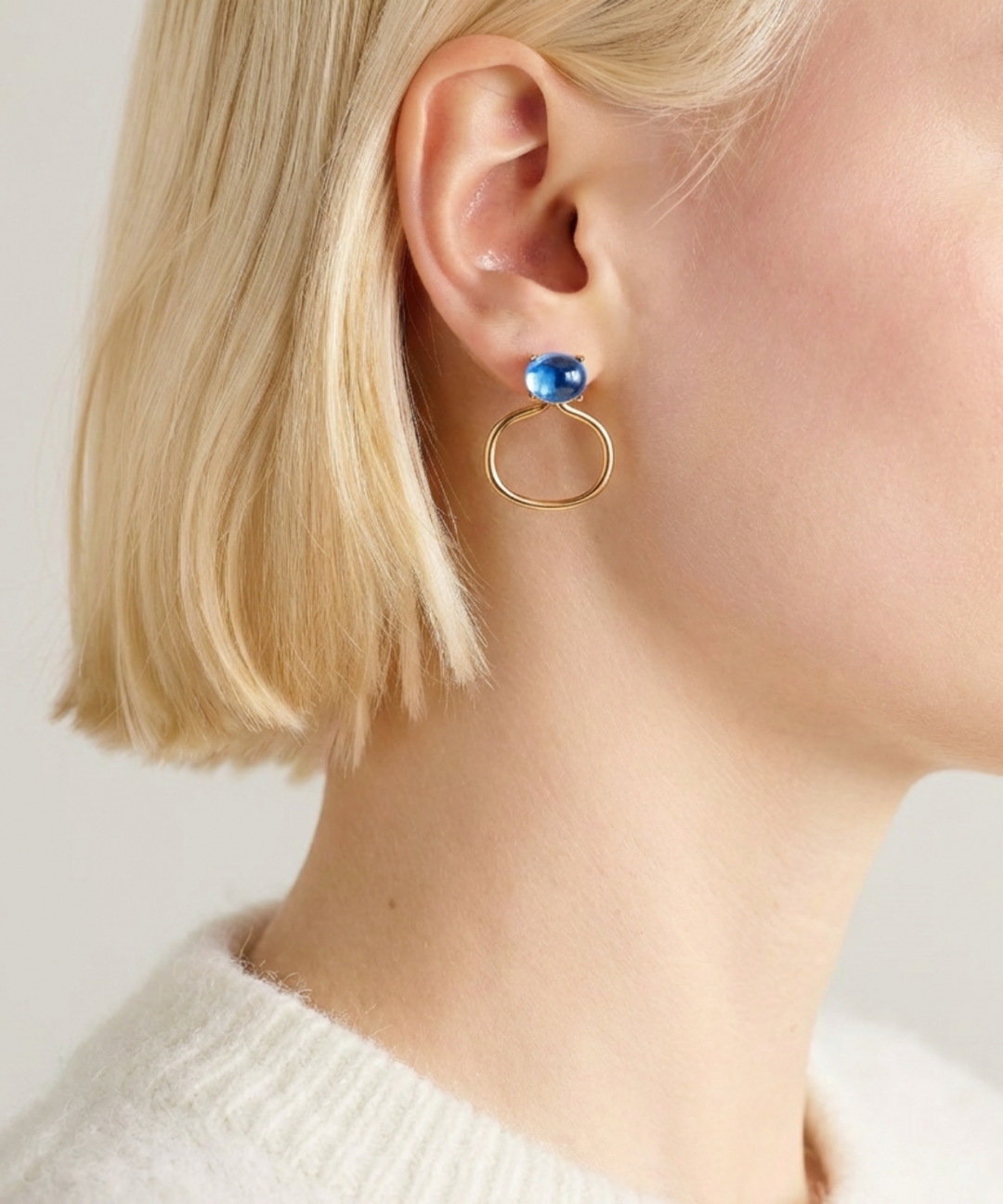 Taormina Aqua Blue Earrings by MAVIADA on curated-crowd.com