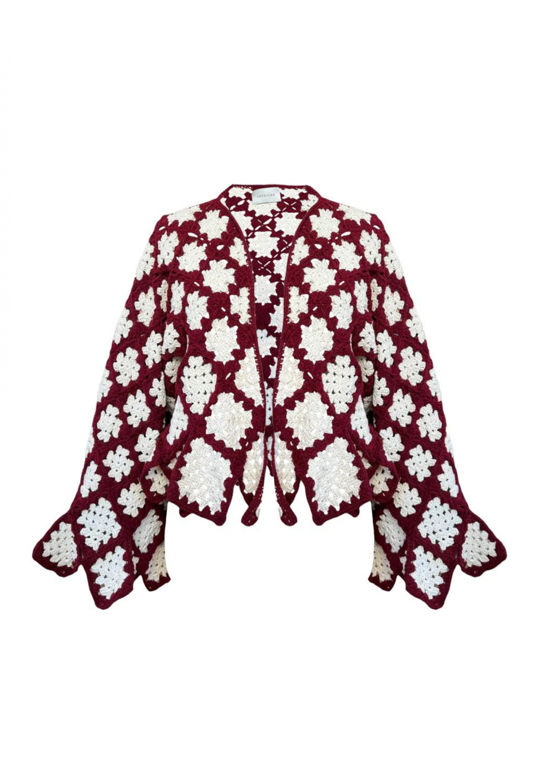 Rosa Cardigan Burgundy by Jessica K on curated-crowd.com