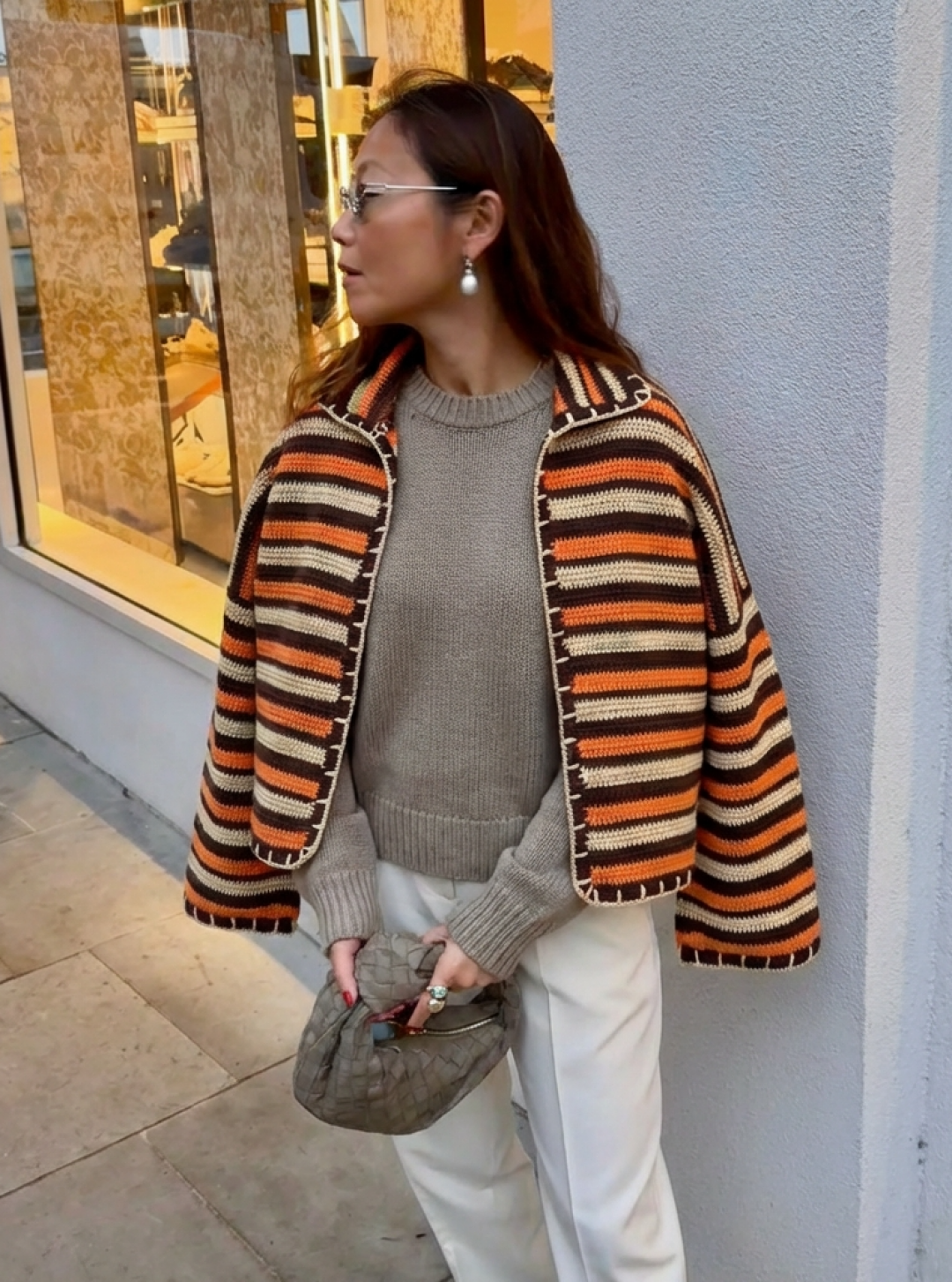 Daria Jacket Brown Orange by Jessica K on curated-crowd.com