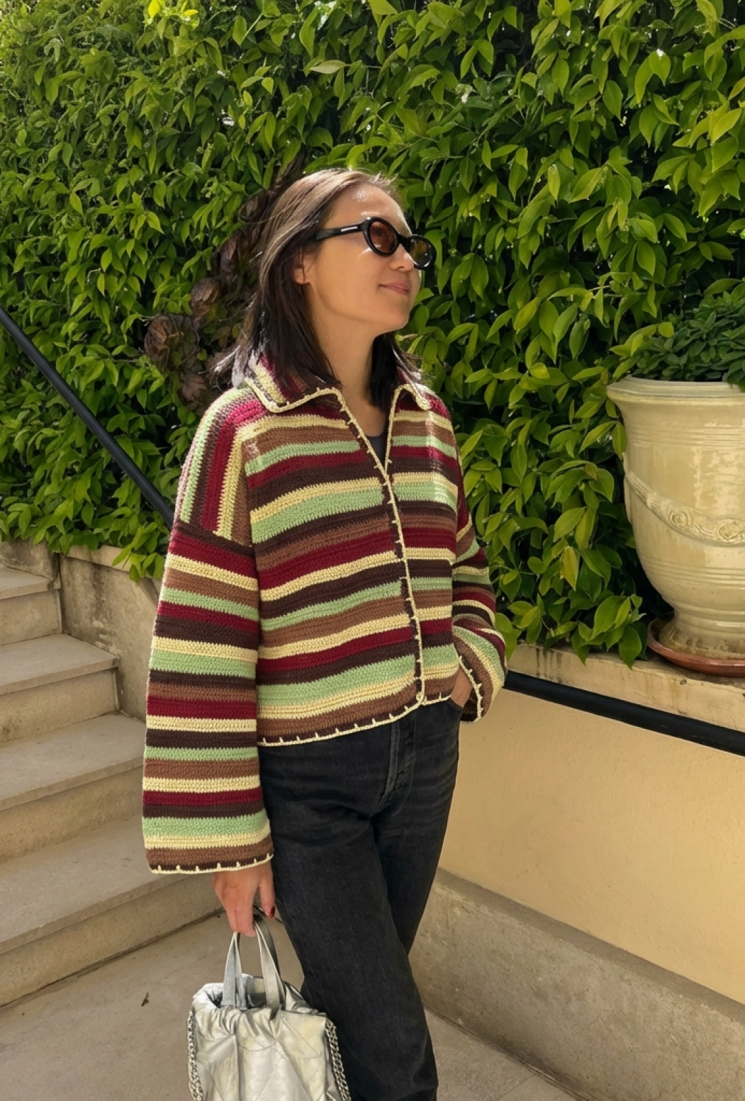 Daria Jacket Brown Burgundy by Jessica K on curated-crowd.com