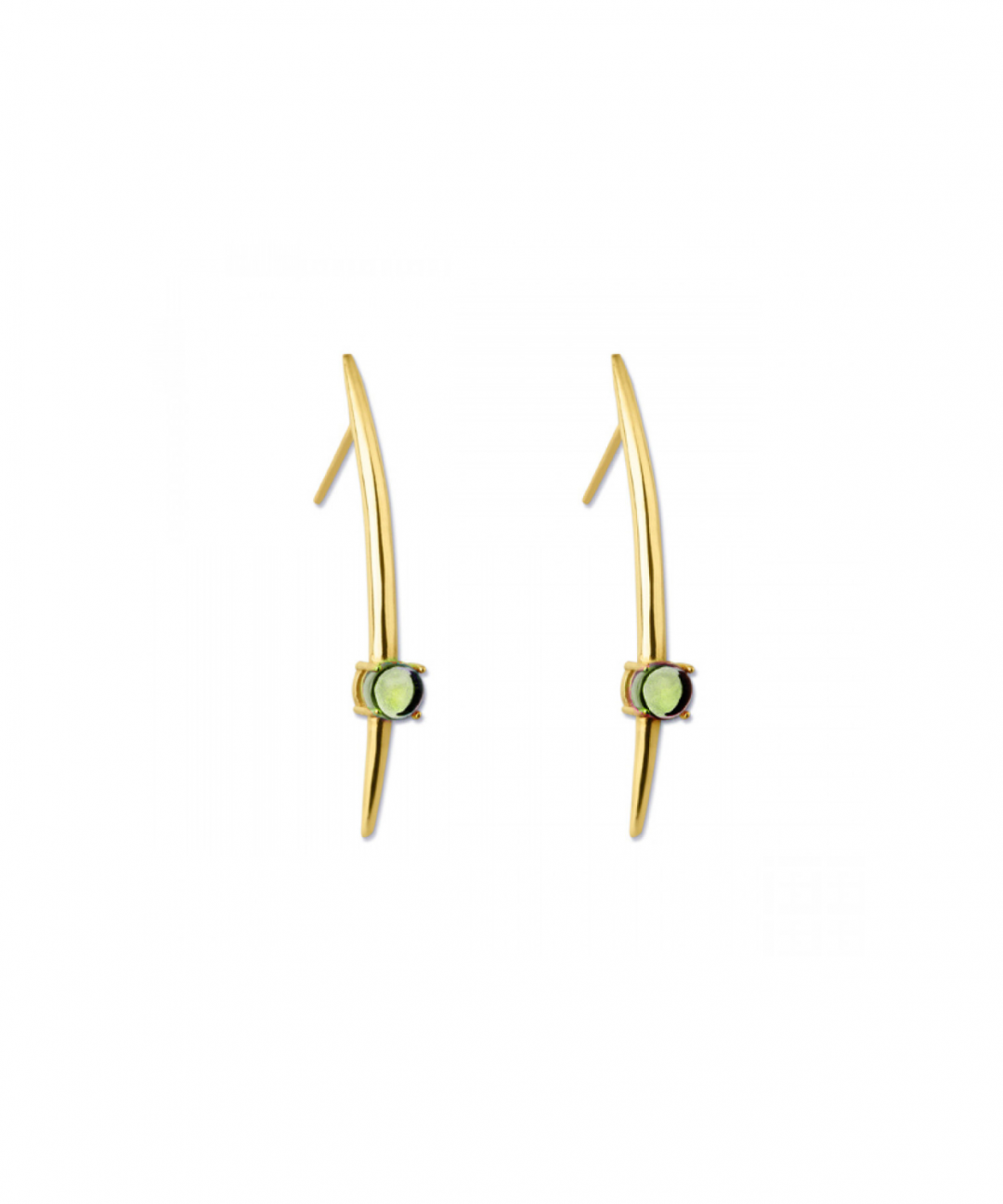 Tusk Green Amethyst Earrings by MAVIADA on curated-crowd.com
