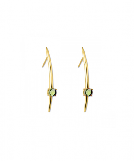 Tusk Green Amethyst Earrings by MAVIADA on curated-crowd.com