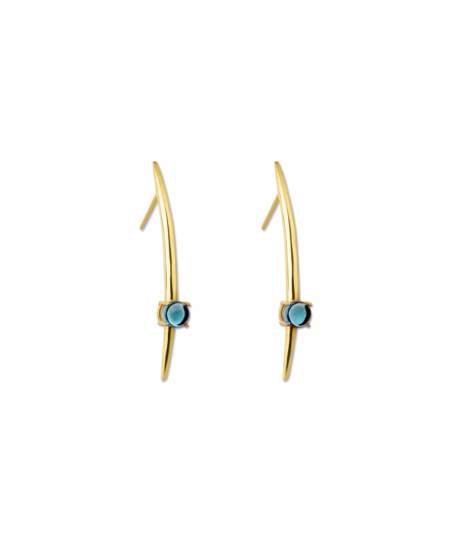Tusk London Blue Earrings by MAVIADA on curated-crowd.com