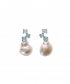 Cavallo, White Baroque Pearl, Sky Blue Topaz, 18k gold by MAVIADA on curated-crowd.com