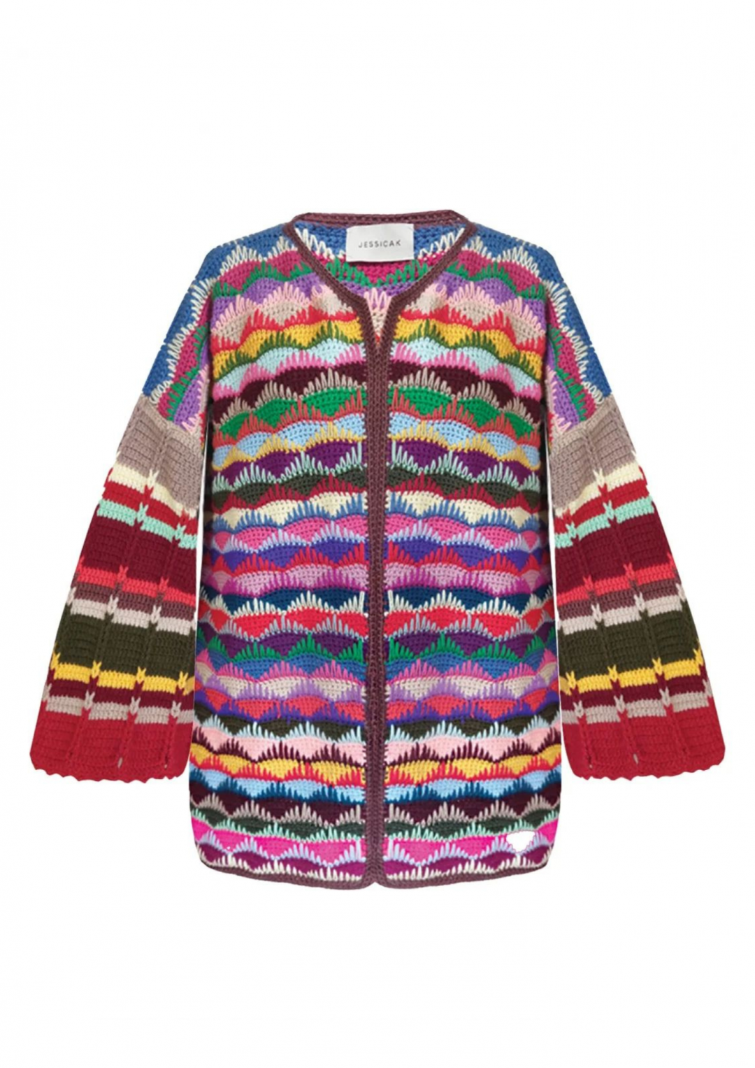 Mahalah Jacket Multicolor by Jessica K on curated-crowd.com
