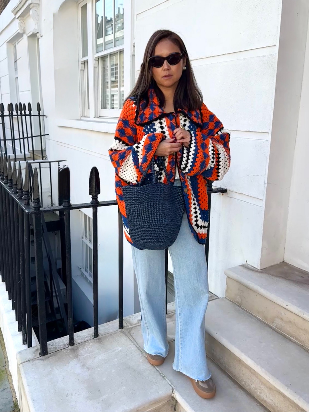 Talulah Jacket Petrol/Orange by Jessica K on curated-crowd.com