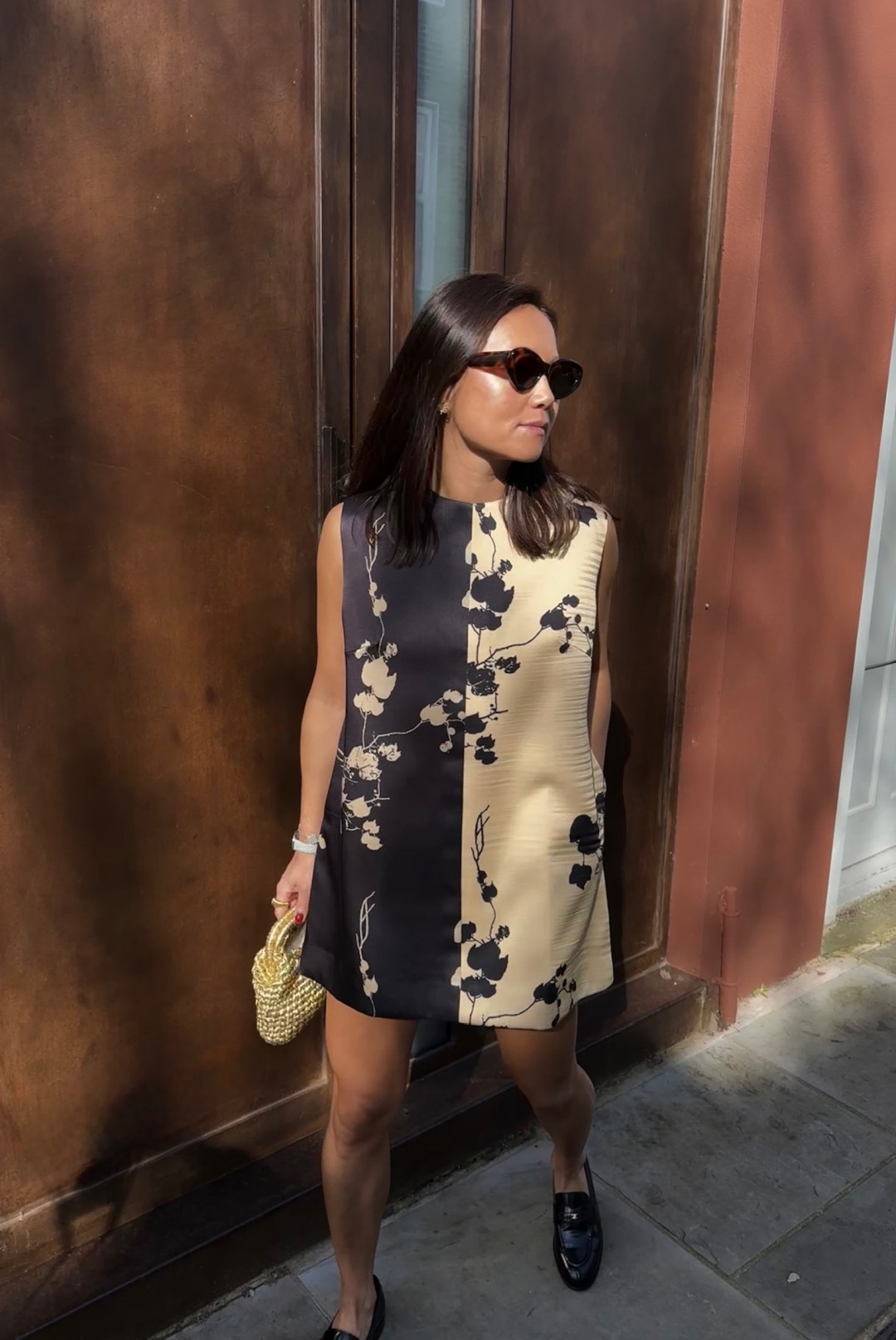 Sakura Half and Half Dress by Studio Rigu on curated-crowd.com