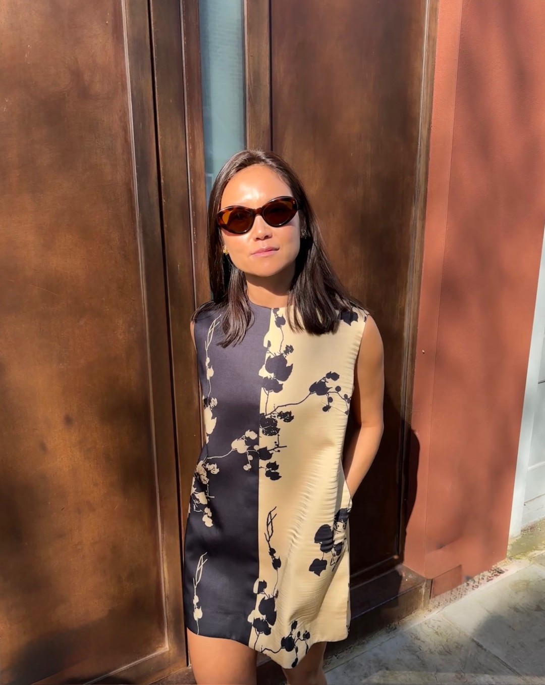 Sakura Half and Half Dress by Studio Rigu on curated-crowd.com