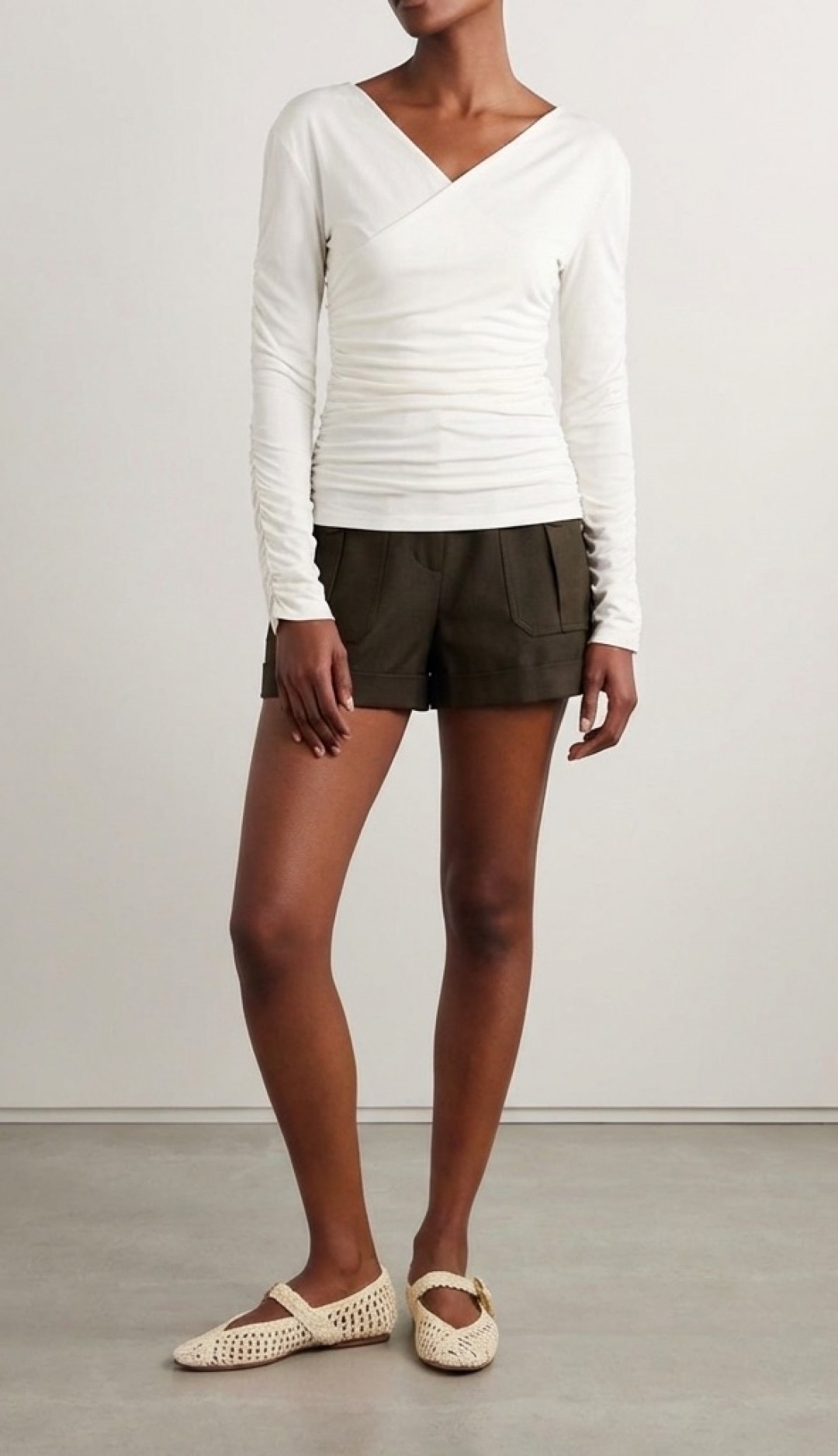 The Knit Cross Top In White by Sorbé on curated-crowd.com