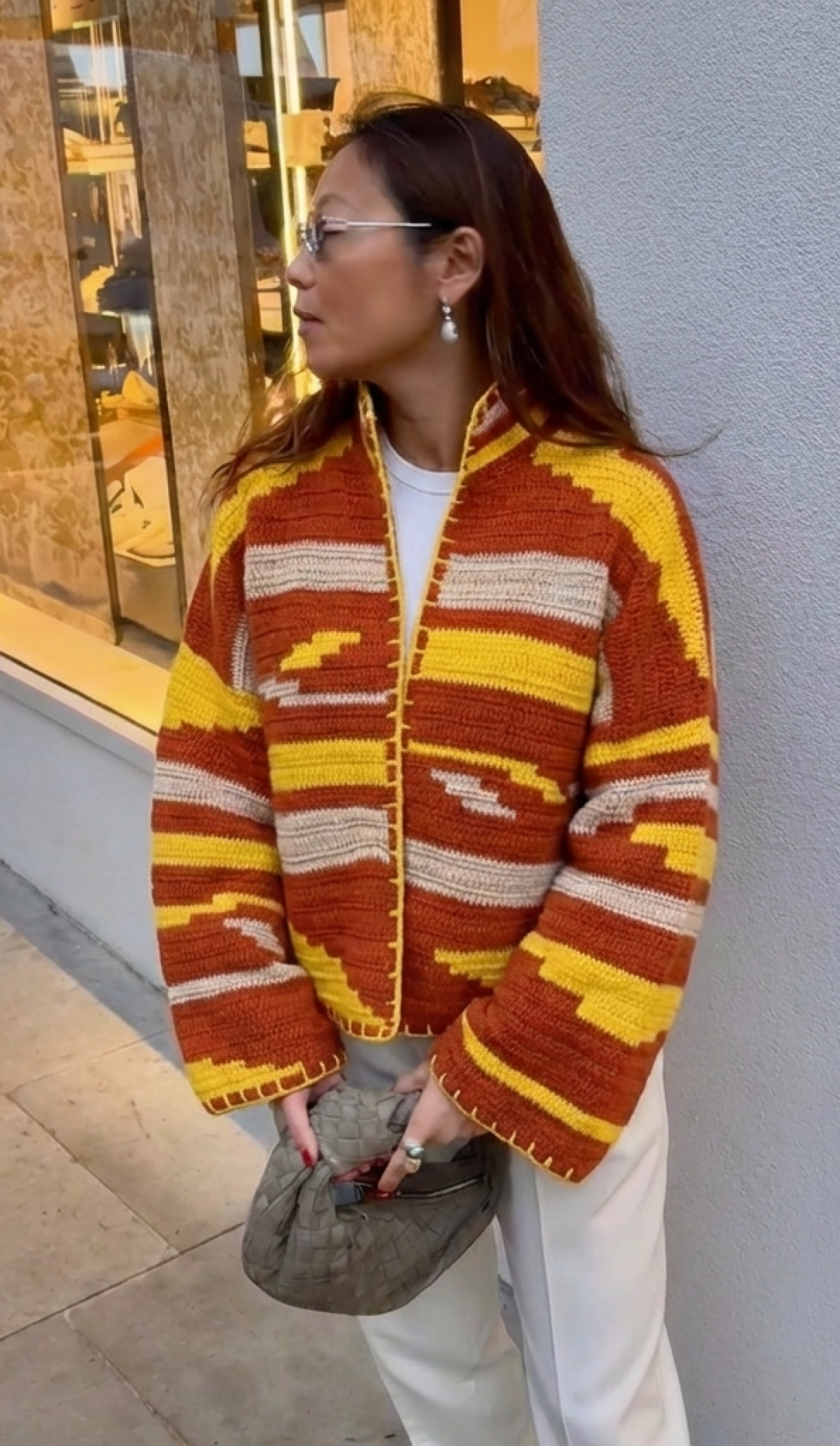 Kiona Short Jacket Brick/Mustard by Jessica K on curated-crowd.com