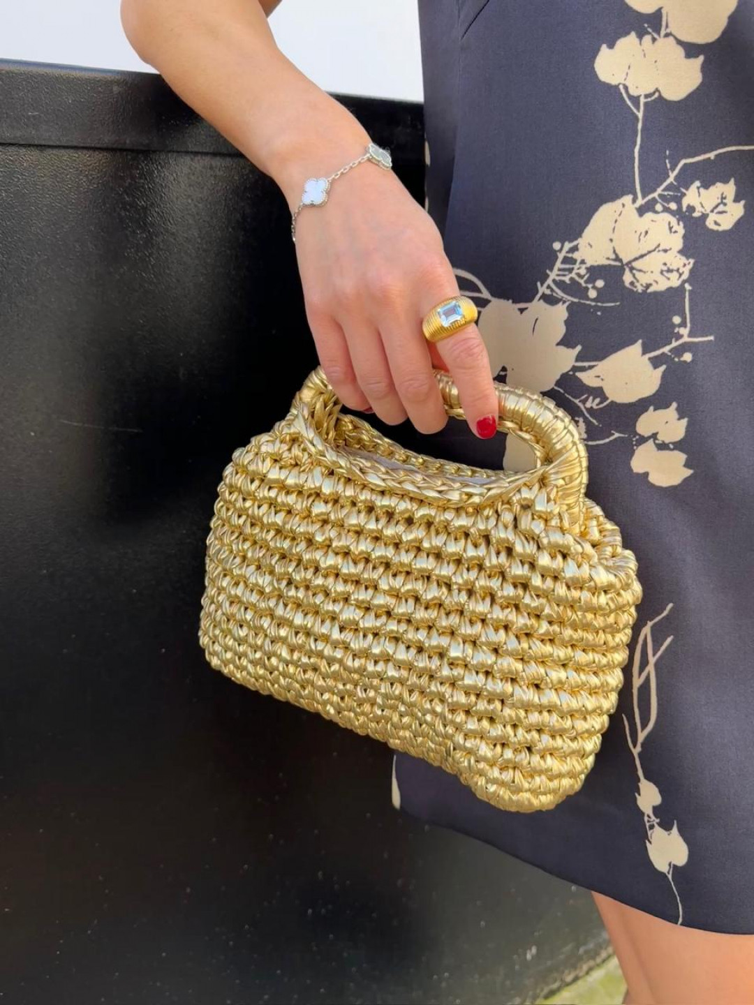 Blue Topaz Set Flared Wirewrap Ring by Tay Jewellery on curated-crowd.com