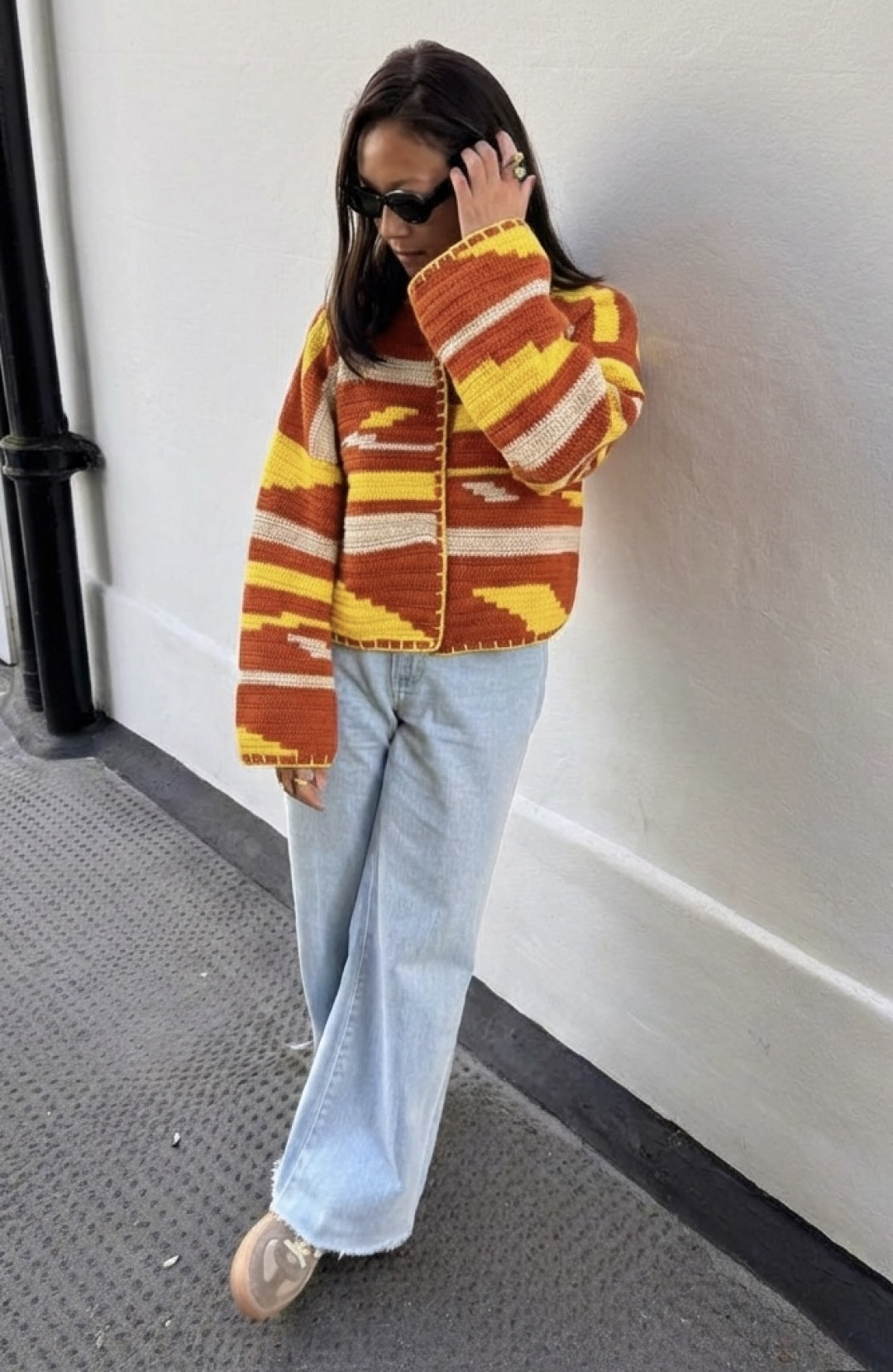 Kiona Short Jacket Brick/Mustard by Jessica K on curated-crowd.com