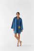 Indigo Short Dress by Studio Rigu on curated-crowd.com