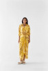 Ami Draped Shirt Dress by Studio Rigu on curated-crowd.com