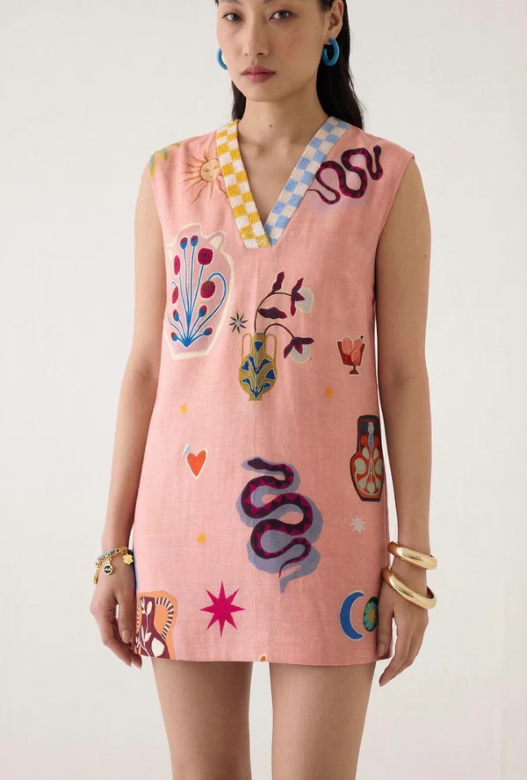 Pottery Short Dress by Studio Rigu on curated-crowd.com