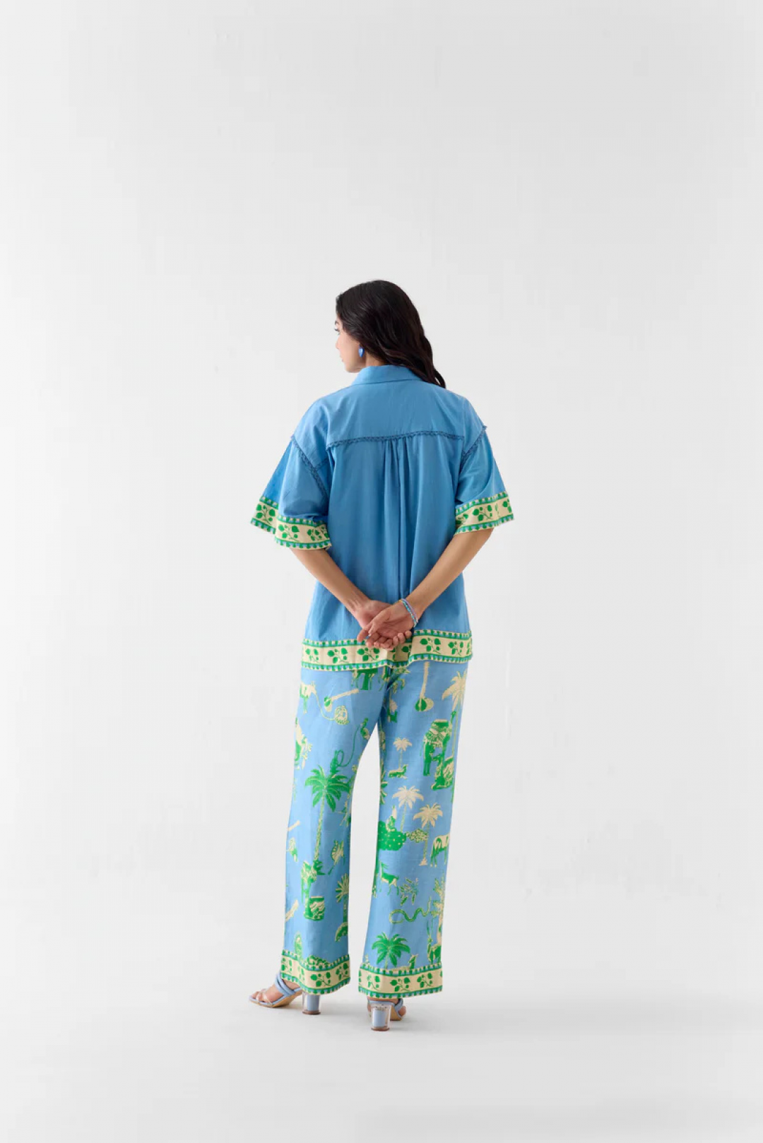 Nila Boxy Shirt & Trousers by Studio Rigu on curated-crowd.com