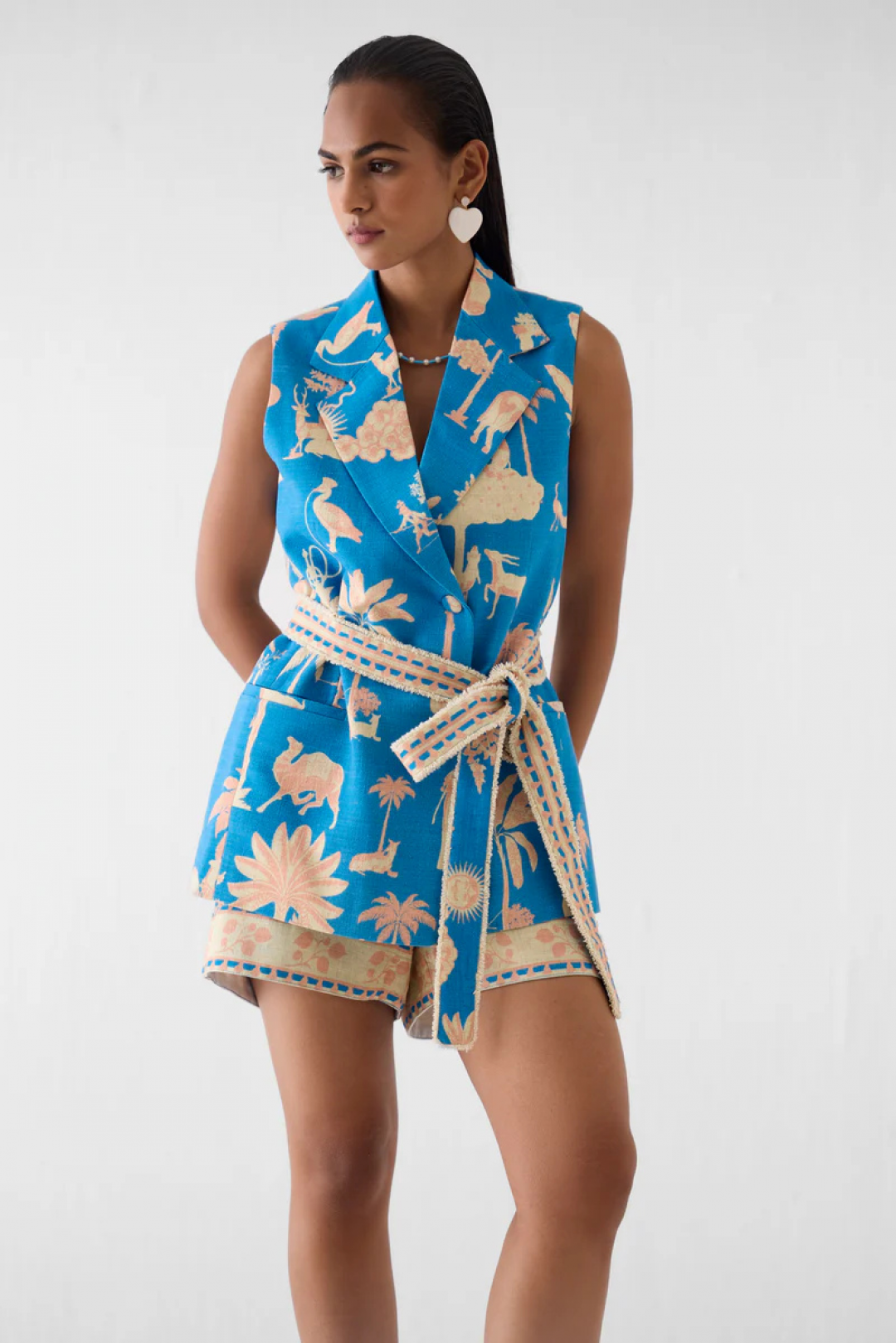 Jaipur Blazer and Shorts by Studio Rigu on curated-crowd.com