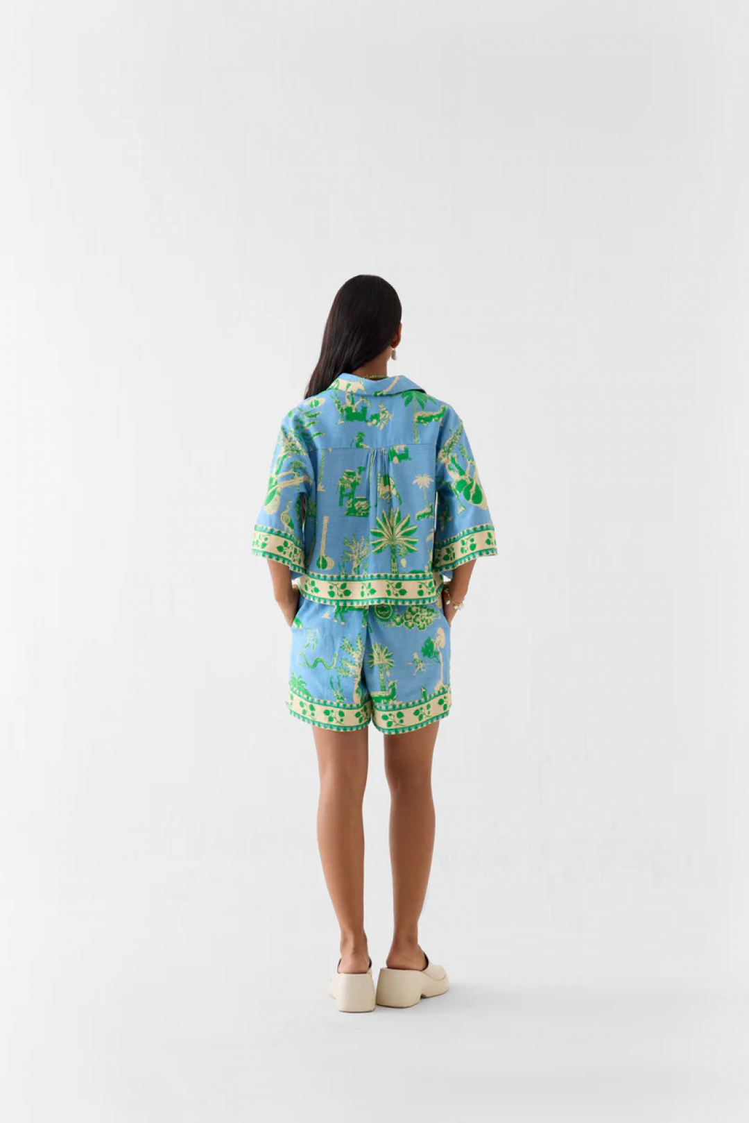 Nila Crop Top & Shorts by Studio Rigu on curated-crowd.com