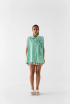 Mint Shirt With Flower by Studio Rigu on curated-crowd.com