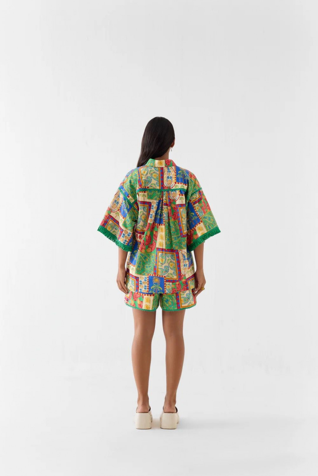 Johari Crop Top & Gathered Shirt by Studio Rigu on curated-crowd.com