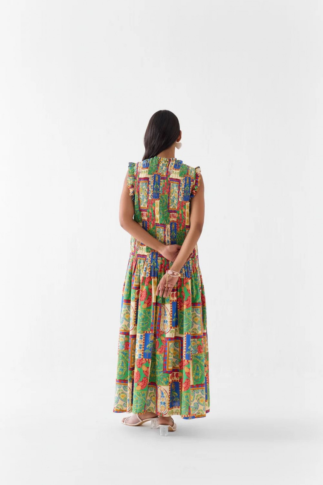 Johari Ruching Dress by Studio Rigu on curated-crowd.com