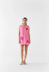 Pink City Short Dress by Studio Rigu on curated-crowd.com
