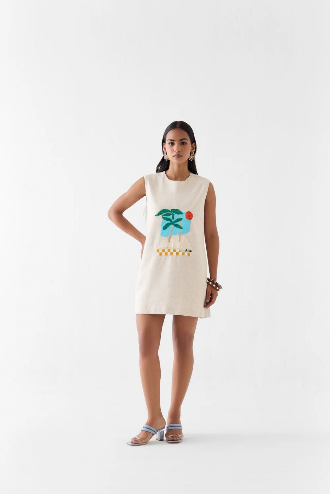 Sahara Day Short Dress by Studio Rigu on curated-crowd.com