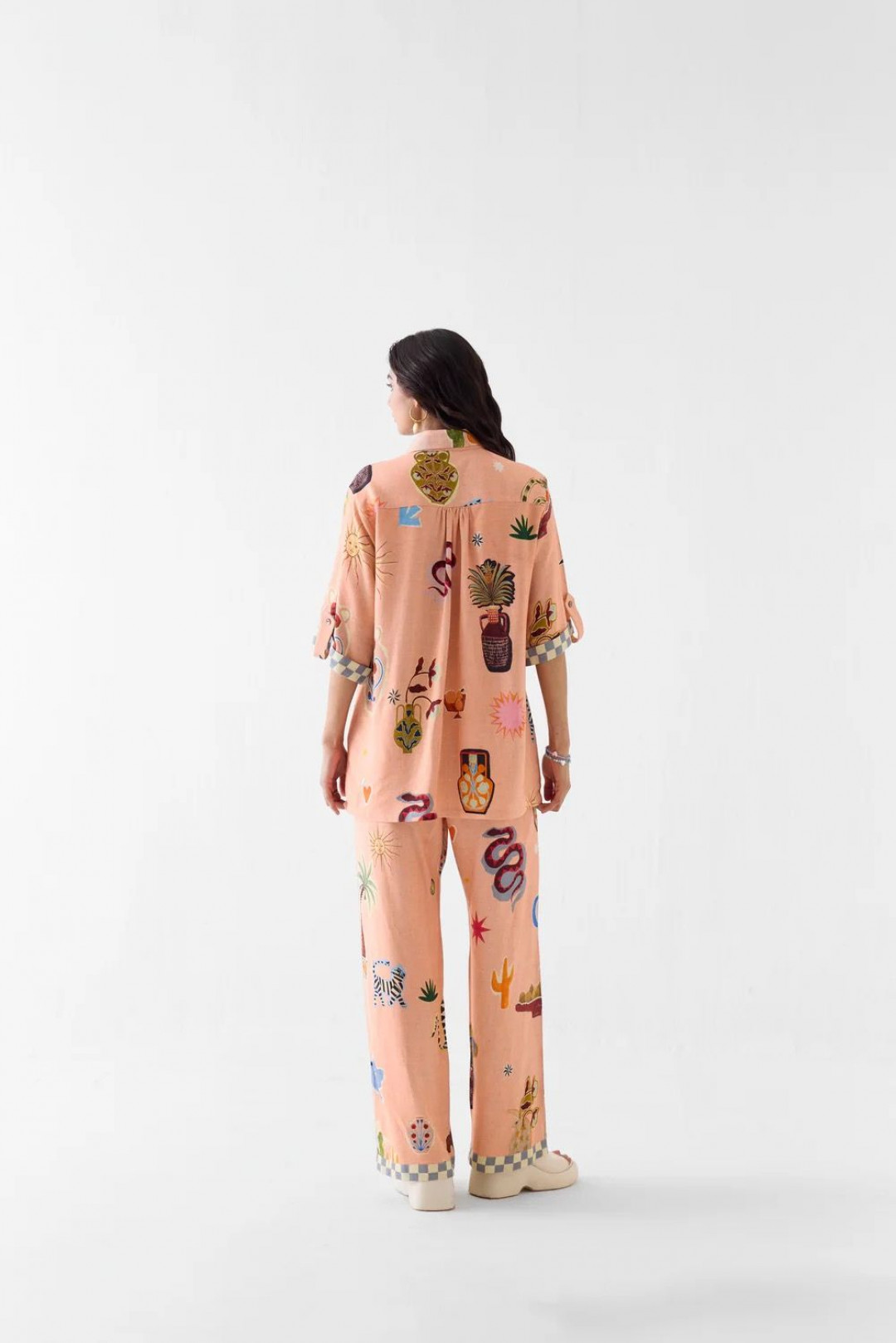 Pottery Shirt & Trousers Co-ord by Studio Rigu on curated-crowd.com