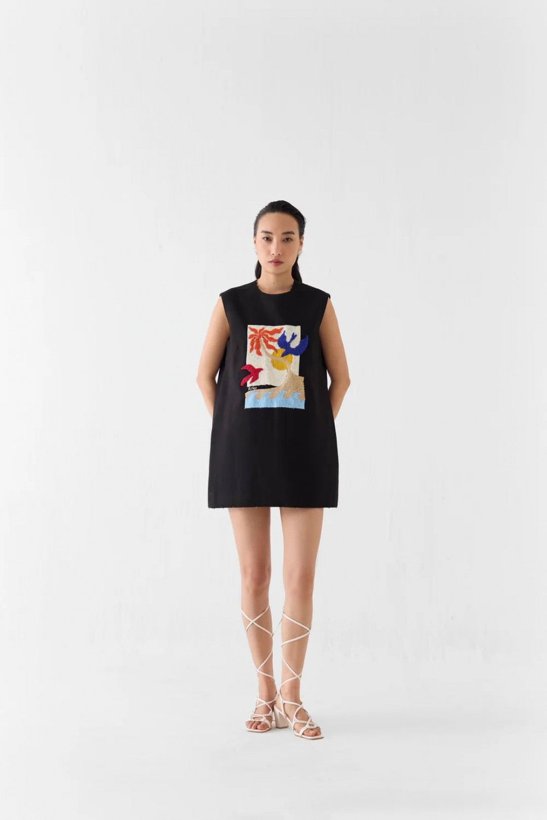 Sahara Night Short Dress by Studio Rigu on curated-crowd.com