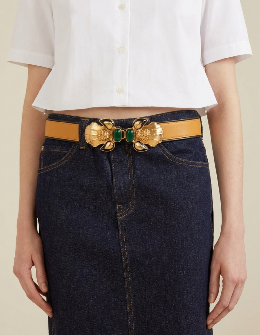 Bee Belt Yellow by Sonia Petroff on curated-crowd.com