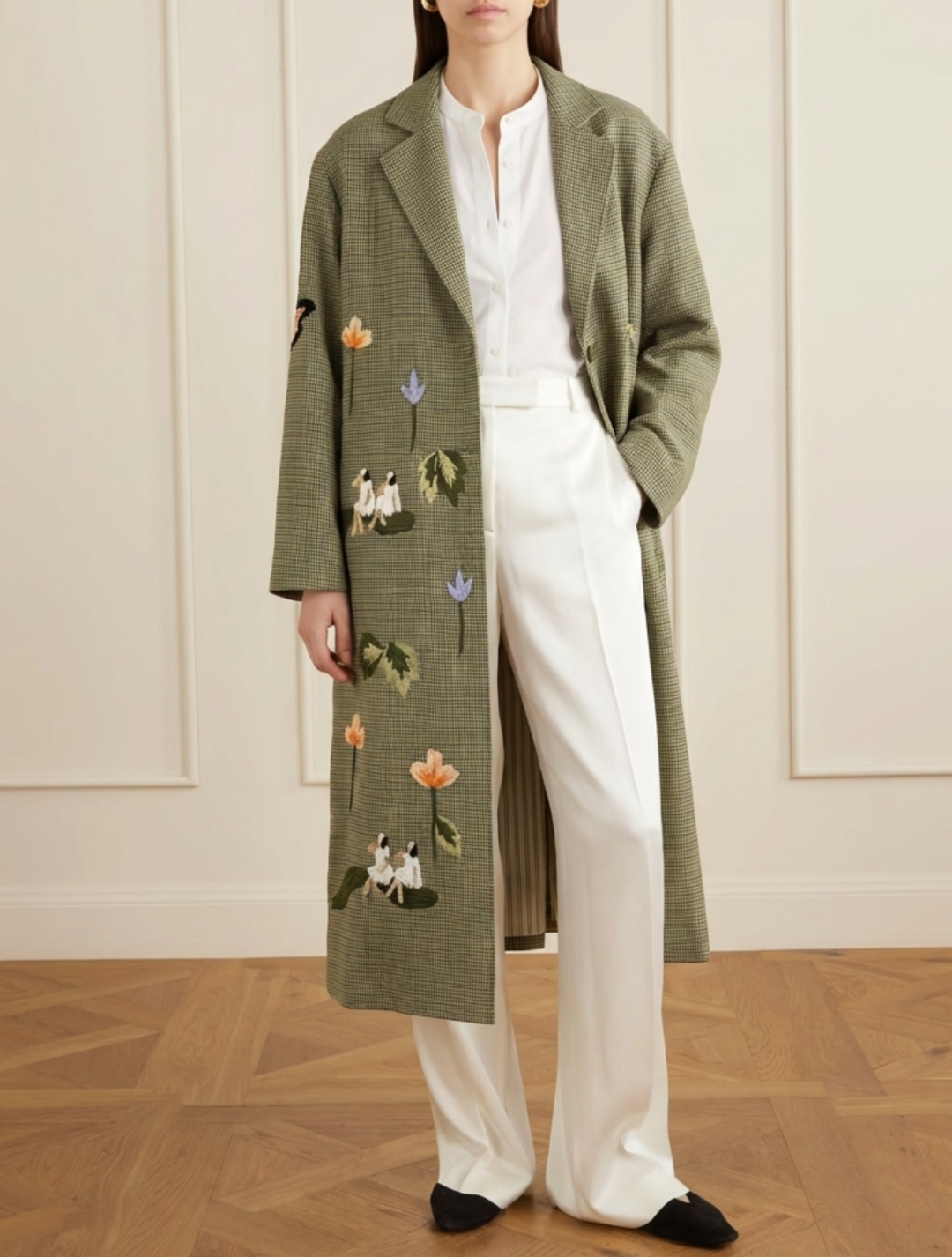 Our Garden Coat In Wool by Artwear Gallery on curated-crowd.com