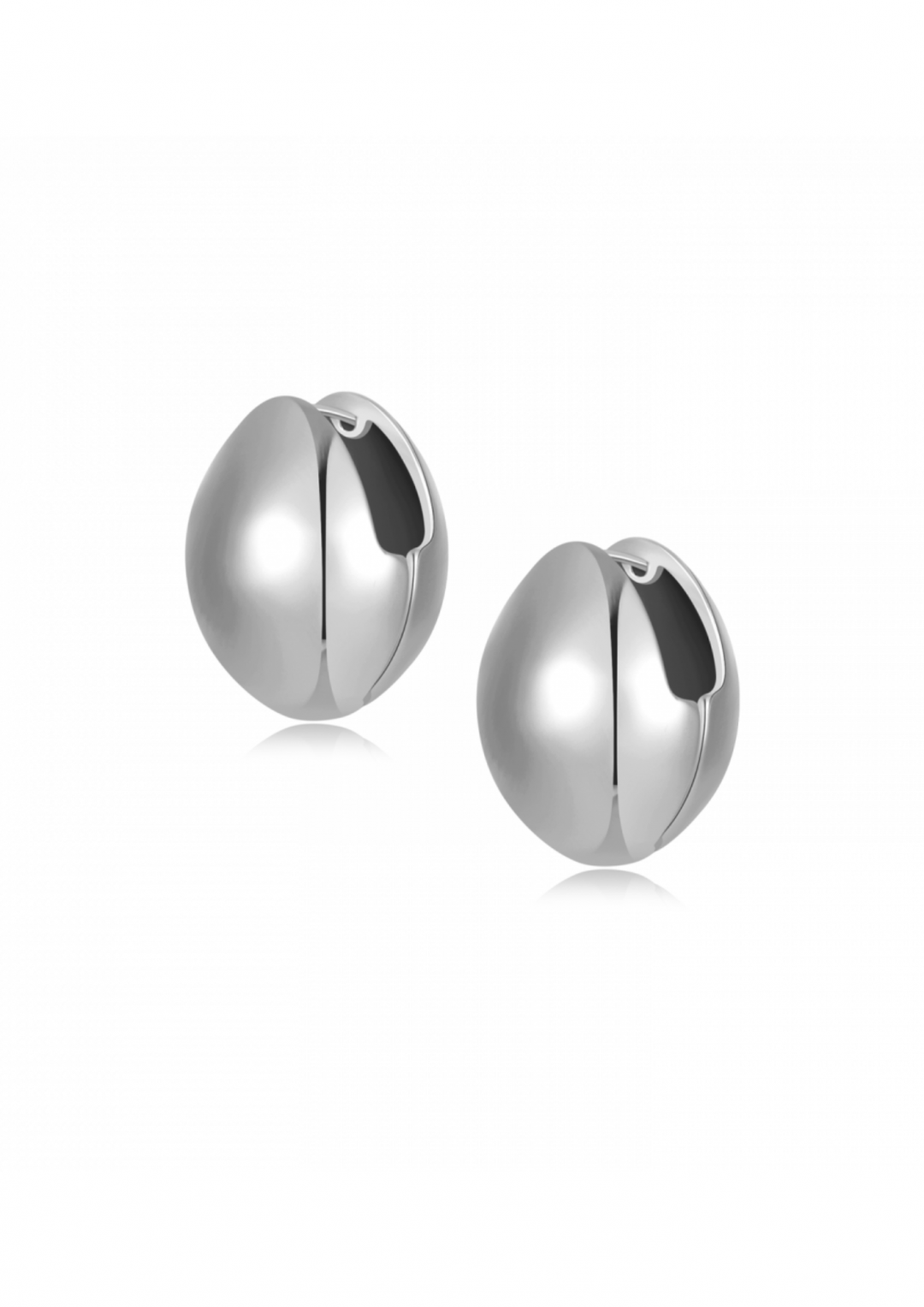 Loe Silver Large Earrings by Studio Liberté on curated-crowd.com
