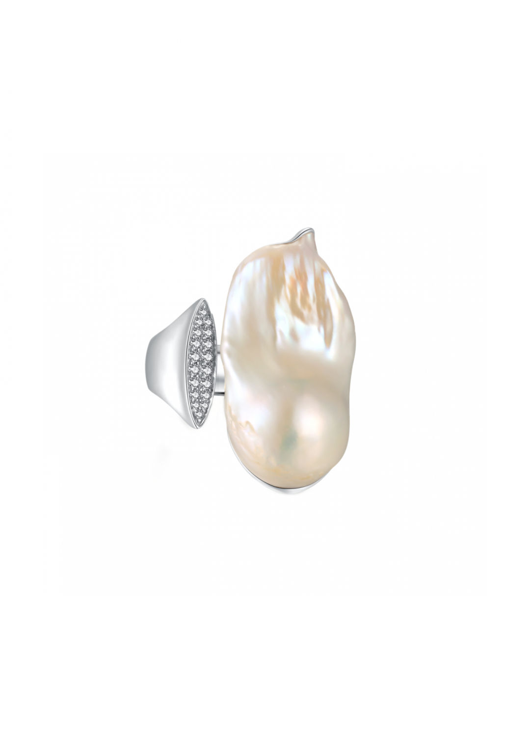 Lya Pearl Open Ring by Studio Liberté on curated-crowd.com
