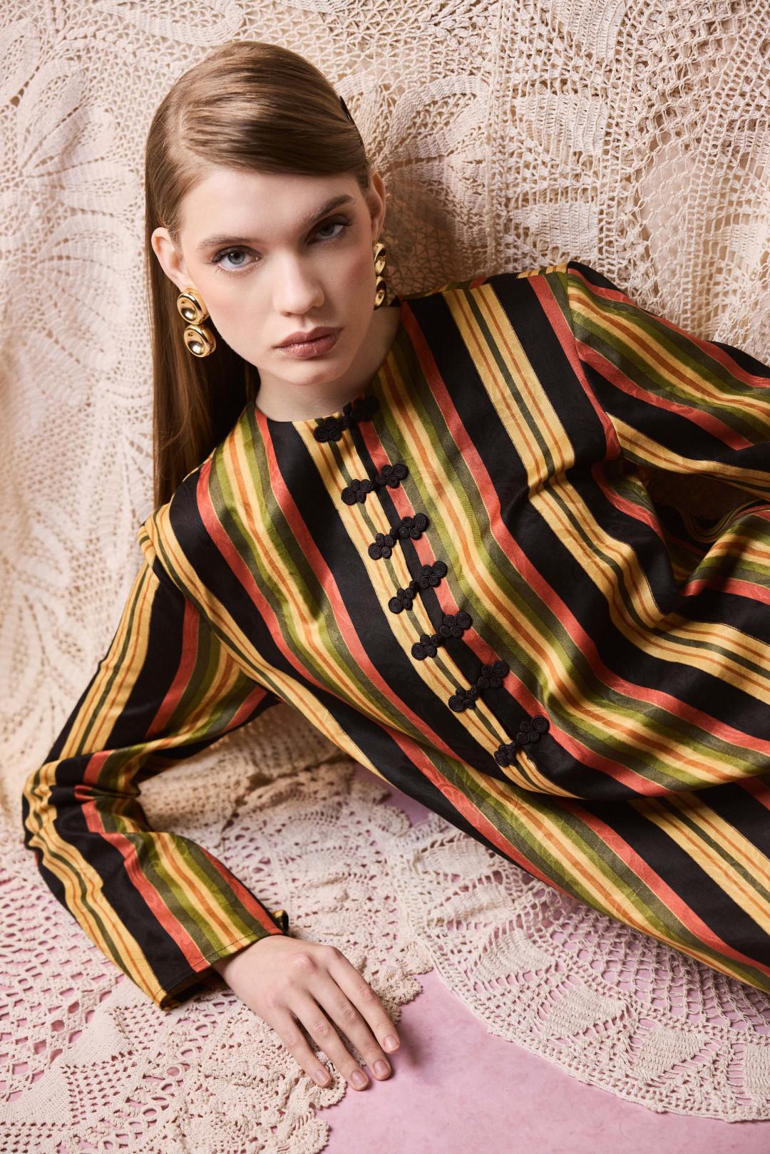 Solis Gold Earrings by Jessica K on curated-crowd.com