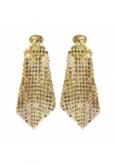 Odelia Gold Strass Earrings by Jessica K on curated-crowd.com