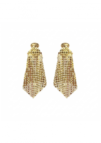 Elia Gold Strass Earrings by Jessica K on curated-crowd.com