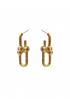Link Earrings Gold by Jessica K on curated-crowd.com