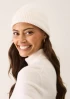Cashmere Beanie in Snow by LOOP Cashmere on curated-crowd.com