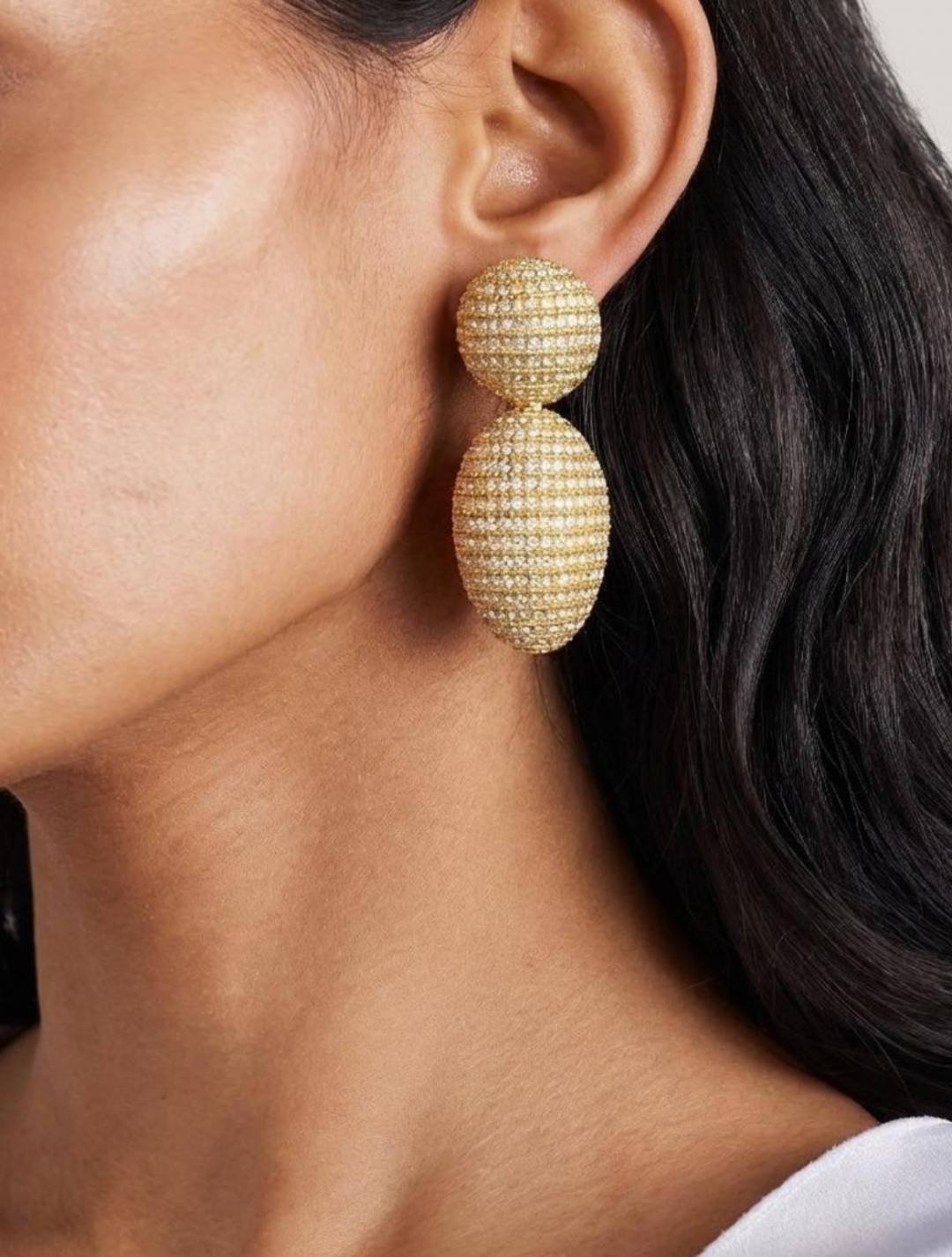 Nocture Gold Earrings by Jessica K on curated-crowd.com