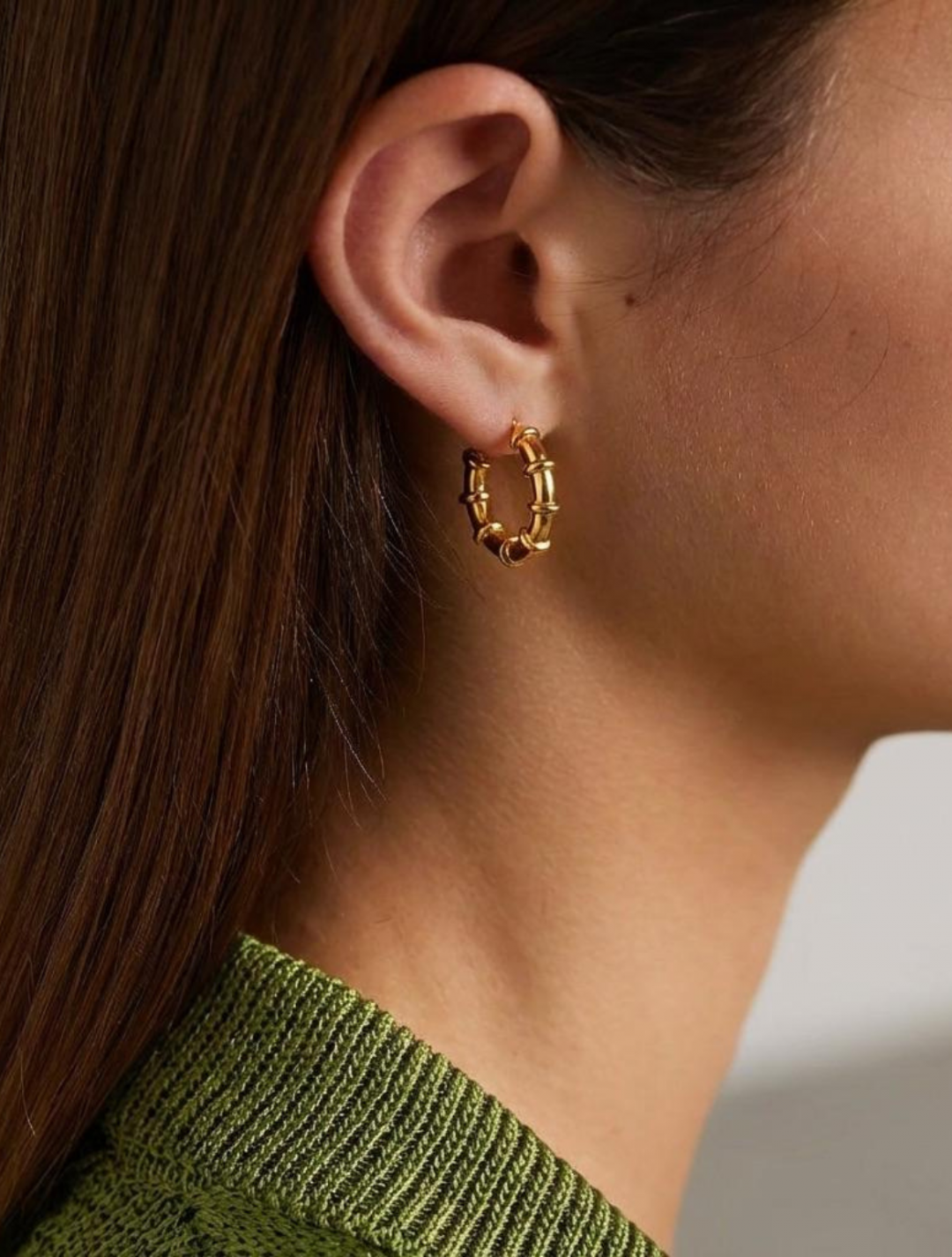 Pavet Hoops Gold by Jessica K on curated-crowd.com