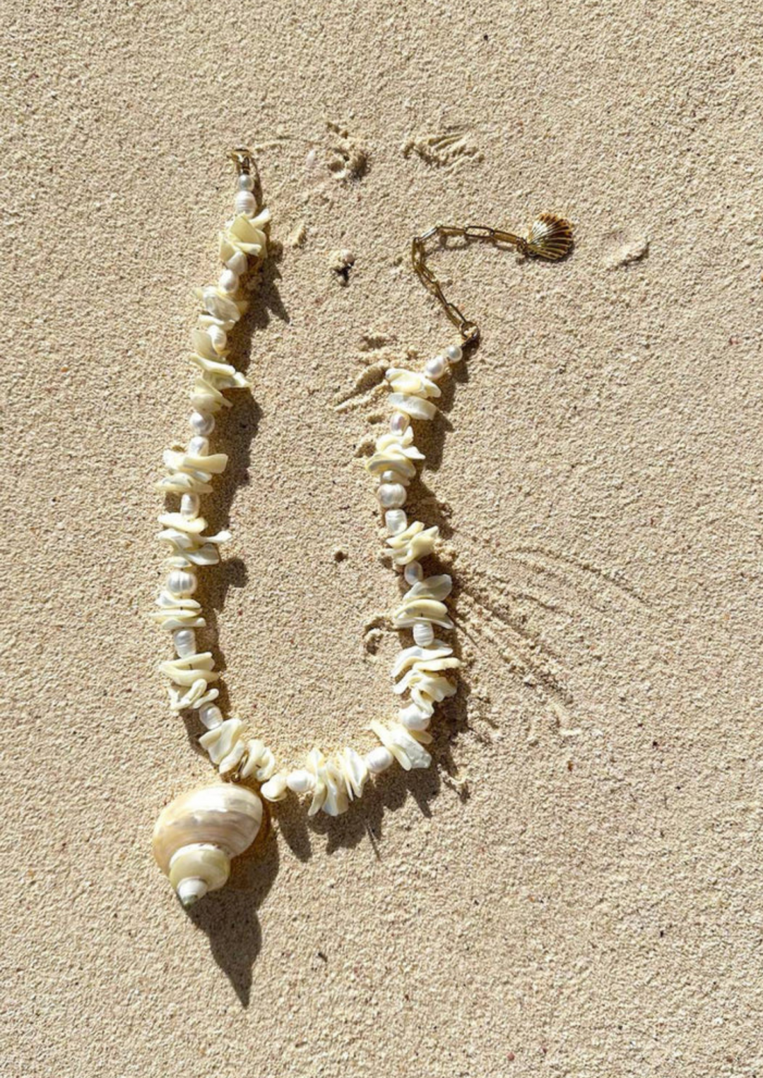 Island Memoir Shell Necklace by Saint Holiday on curated-crowd.com