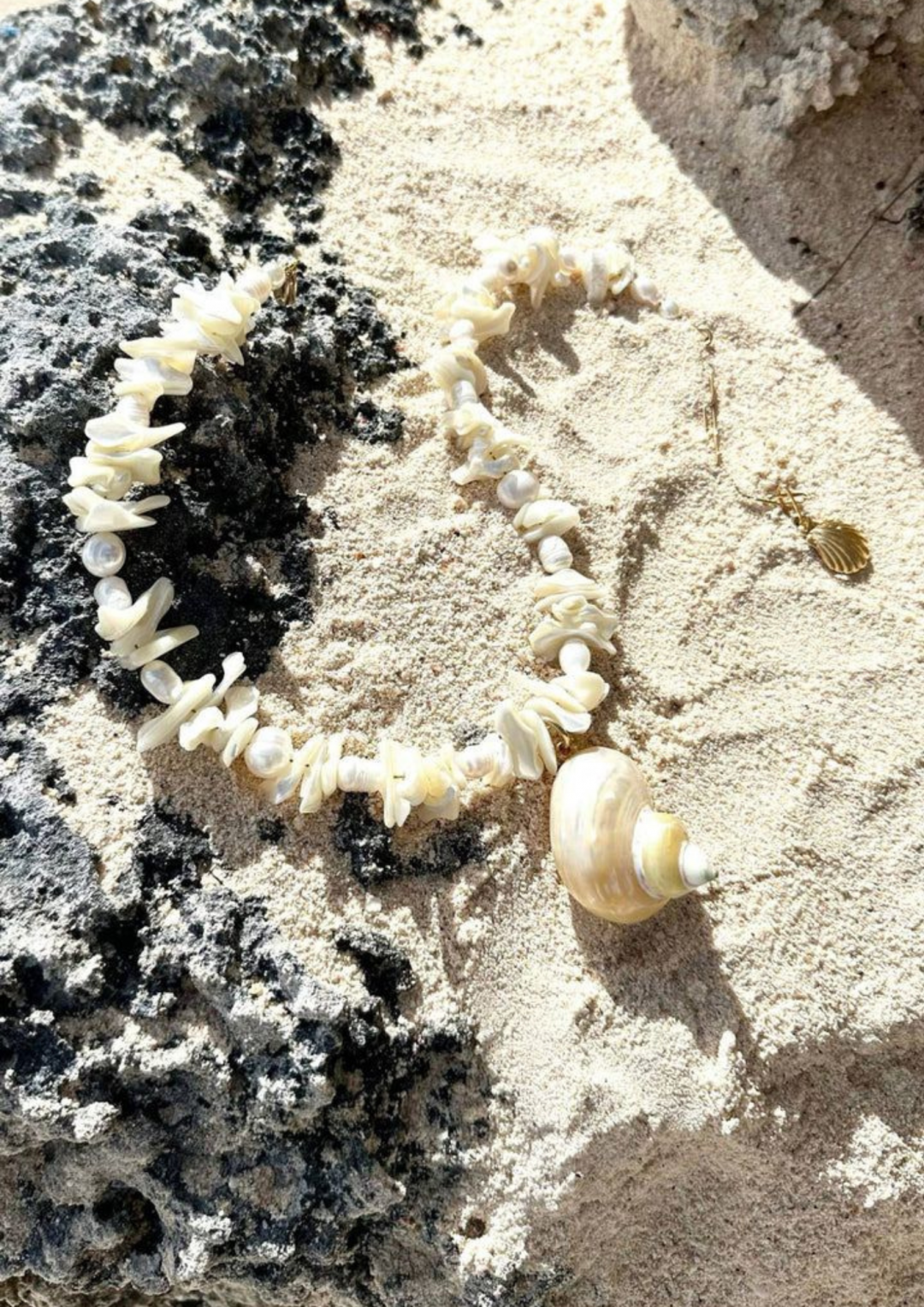 Island Memoir Shell Necklace by Saint Holiday on curated-crowd.com