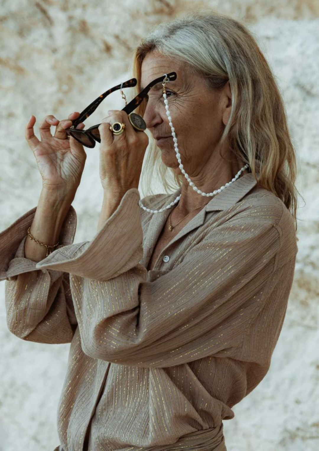 Collecting Shells Sunglass Chain by Saint Holiday on curated-crowd.com