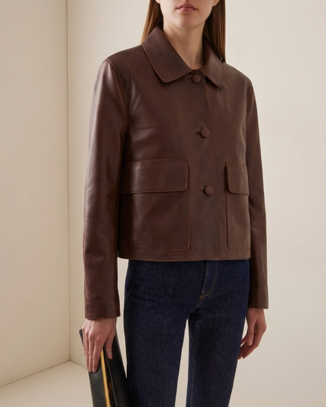 Ondine Jacket Mokka by Curated Crowd Collective on curated-crowd.com